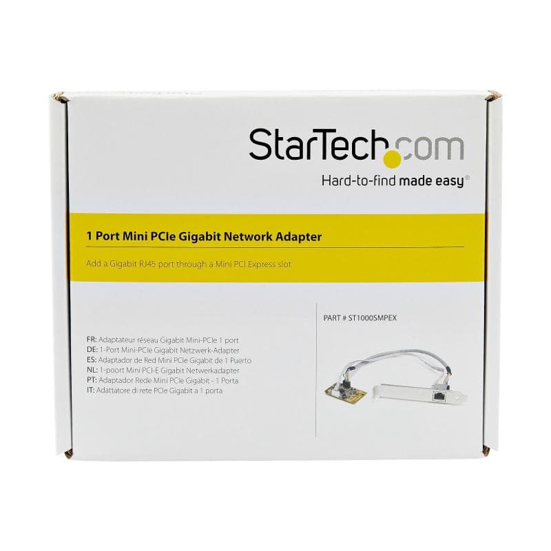 STARTECH.COM Mini PCI Express Gigabit Ethernet Netzwerkkarte - mini PCIe NIC Lan Adapter Karte