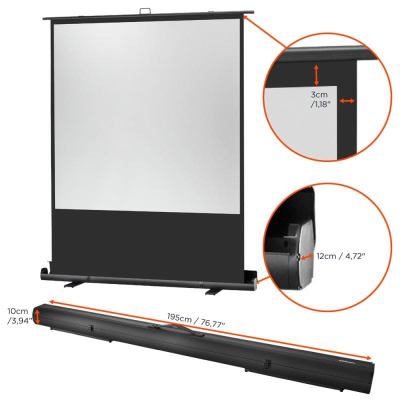 CELEXON Leinwand Ultramobil Plus Prof. 180x180cm