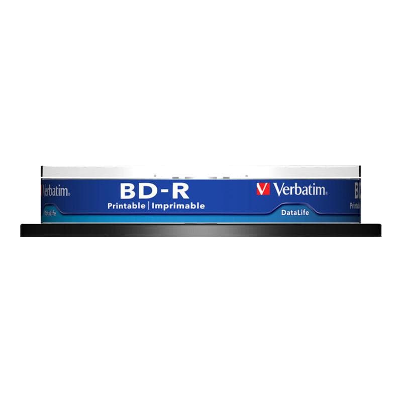 VERBATIM 1x10 Verbatim BD-R Blu-Ray 25GB 6x Speed DL Wide Printable CB