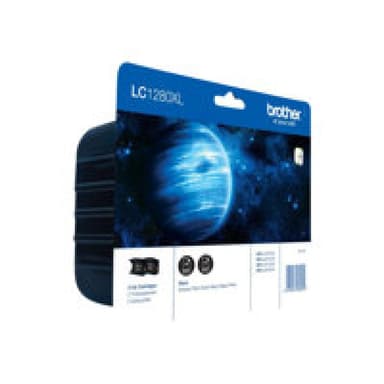 BROTHER Tinte LC-1280XLBKBP2 schwarz Jumbo Blister Twin Pack