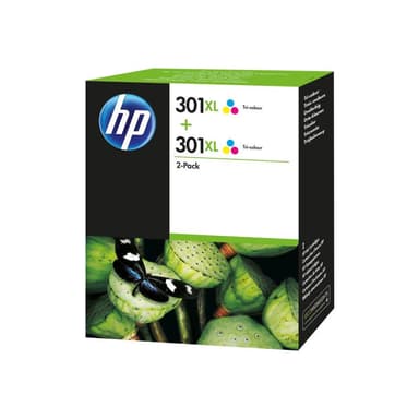 HP 301XL 2er Pack Farbe (Cyan, Magenta, Gelb) Tintenpatrone