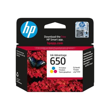 HP 650 Farbe (Cyan, Magenta, Yellow) Tintenpatrone