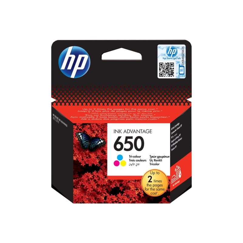 HP 650 Farbe (Cyan, Magenta, Yellow) Tintenpatrone
