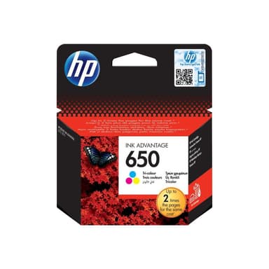 HP 650 Farbe (Cyan, Magenta, Yellow) Tintenpatrone