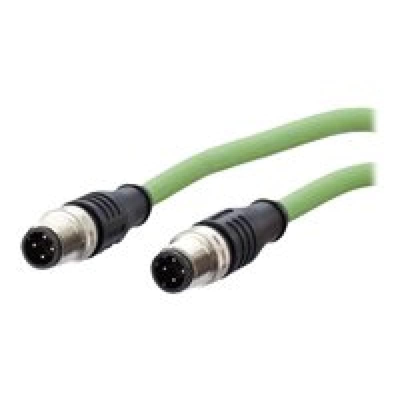 BTR NETCOM Industrie-Ethernet Verbindungskabel M12 4polig, ST-ST, 5m