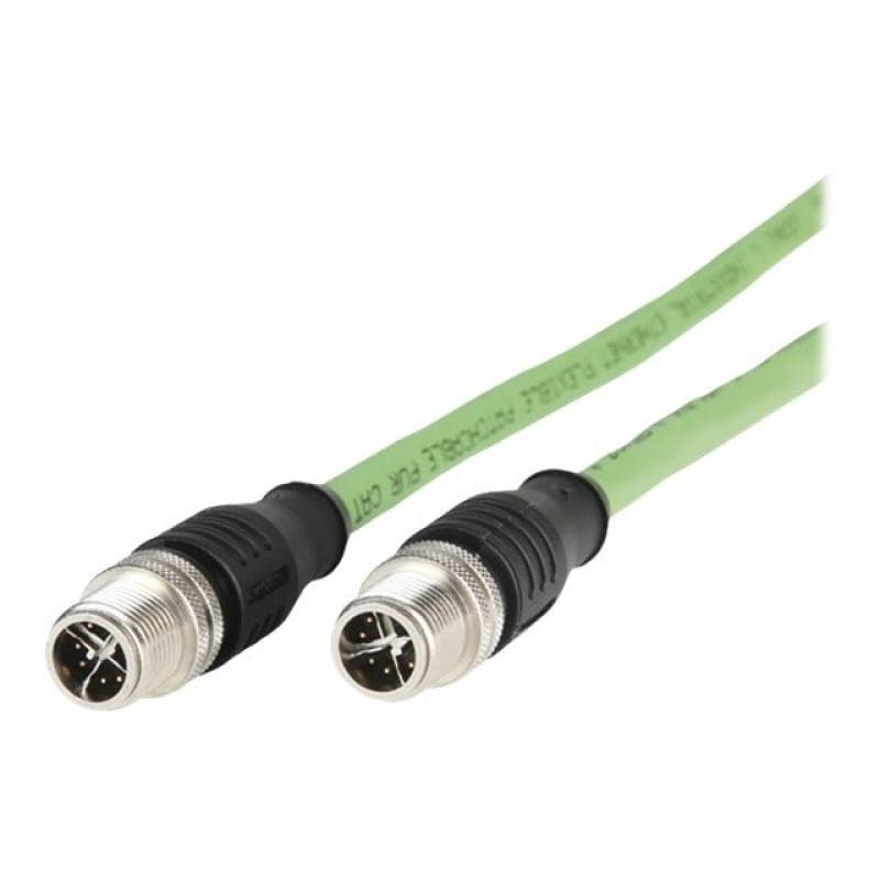BTR NETCOM Industrie-Ethernet Verbindungskabel M12 Typ X 8polig, ST-ST, 10m