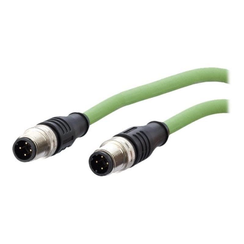 BTR NETCOM Industrie-Ethernet Verbindungskabel M12 4polig, ST-ST, 2m