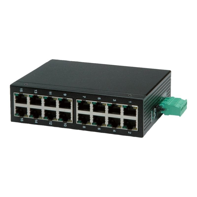 ROLINE Industrie Switch 16x RJ-45, unmanaged
