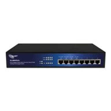 ALLNET Switch unmanaged 8 port Gigabit HPoE, 2x PoE+ oder 4x PoE, lüfterlos, internes Netzteil, 19″″