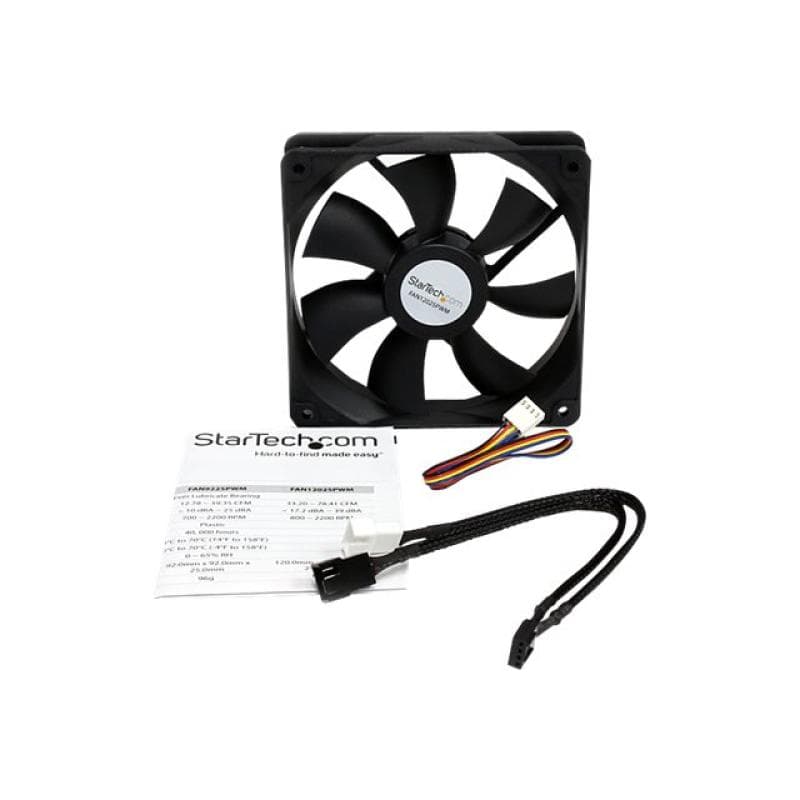 STARTECH.COM 120x25mm Computer Gehauselufter/ PWM Cooling Fan - Lufter fur Computer Gehause mit 4-pi
