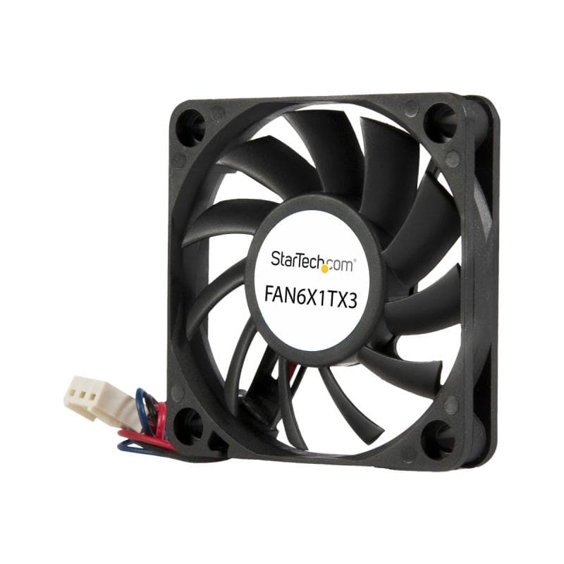 STARTECH.COM 60mm Gehäuselüfter - Lüfter 6cm für PC Gehäuse mit 3-pin Molex Stecker (60mmx60mmx10mm)