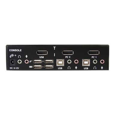 STARTECH.COM 2 Port DisplayPort USB KVM Switch - DisplayPort KVM Umschalter mit Audio