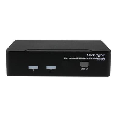 STARTECH.COM 2 Port DisplayPort USB KVM Switch - DisplayPort KVM Umschalter mit Audio