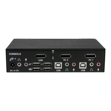 STARTECH.COM 2 Port DisplayPort USB KVM Switch - DisplayPort KVM Umschalter mit Audio