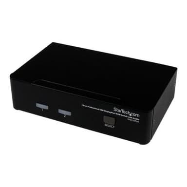 STARTECH.COM 2 Port DisplayPort USB KVM Switch - DisplayPort KVM Umschalter mit Audio