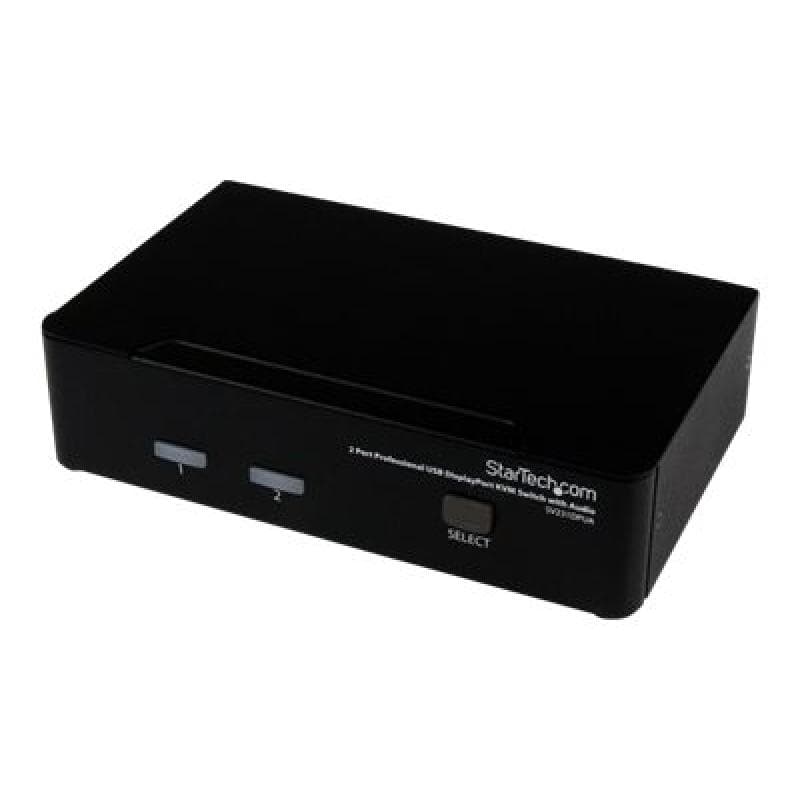 STARTECH.COM 2 Port DisplayPort USB KVM Switch - DisplayPort KVM Umschalter mit Audio
