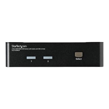 STARTECH.COM 2 Port USB HDMI KVM Switch / Umschalter mit Audio und USB 2.0 Hub