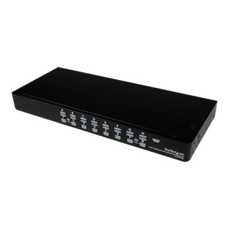 STARTECH.COM 16 Port 1HE USB VGA KVM Switch mit OSD zur Rack-Montage - 16-fach Rackmount KVM Umschal