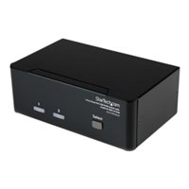 STARTECH.COM 2 Port DVI USB KVM Switch mit Audio und USB 2.0 Hub