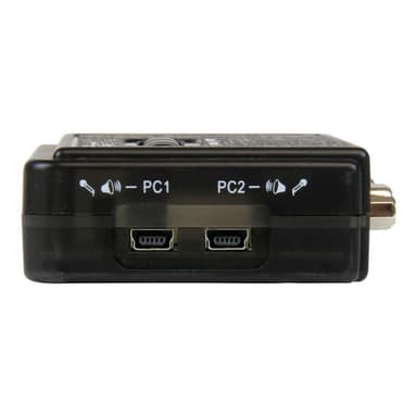 STARTECH.COM 2 Port USB KVM Switch Kit mit Audio und Kabeln