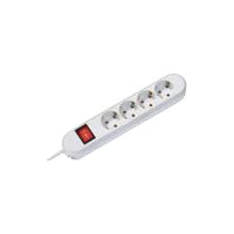 BACHMANN Bach SMART 4xSchuko schwarz 1xSchalter