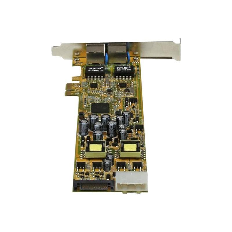 STARTECH.COM Dual Port PCI Express Gigabit Netzwerkkarte - 2 Port RJ45 PCIe PoE/PSE NIC Server Adapt