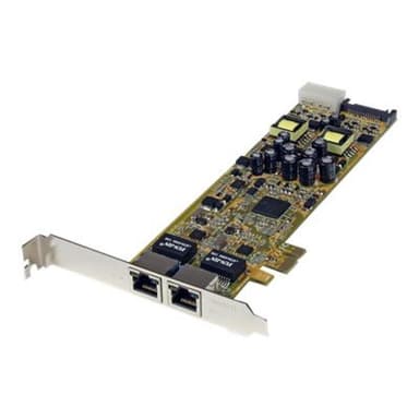 STARTECH.COM Dual Port PCI Express Gigabit Netzwerkkarte - 2 Port RJ45 PCIe PoE/PSE NIC Server Adapt
