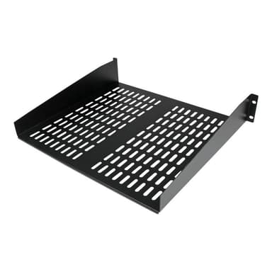 STARTECH.COM 2 HE Fest montierter Universal Fachboden für Server Rack/ Schrank bis 22 Kg - 40 cm Tie