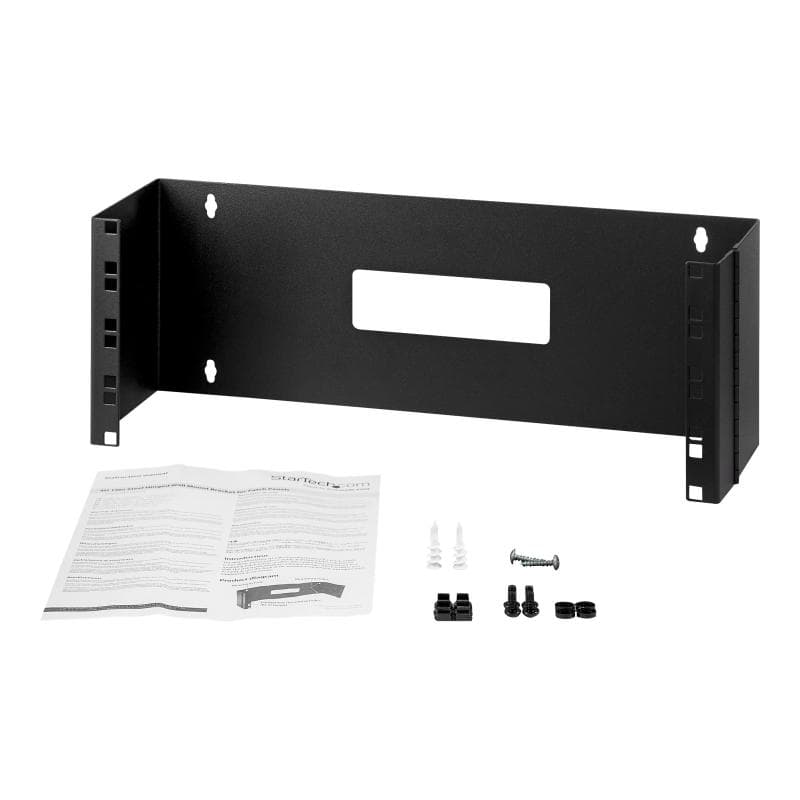STARTECH.COM 4 HE 48,26cm 19Zoll Patchpanel Halteung mit Scharnier zur Wandmontage