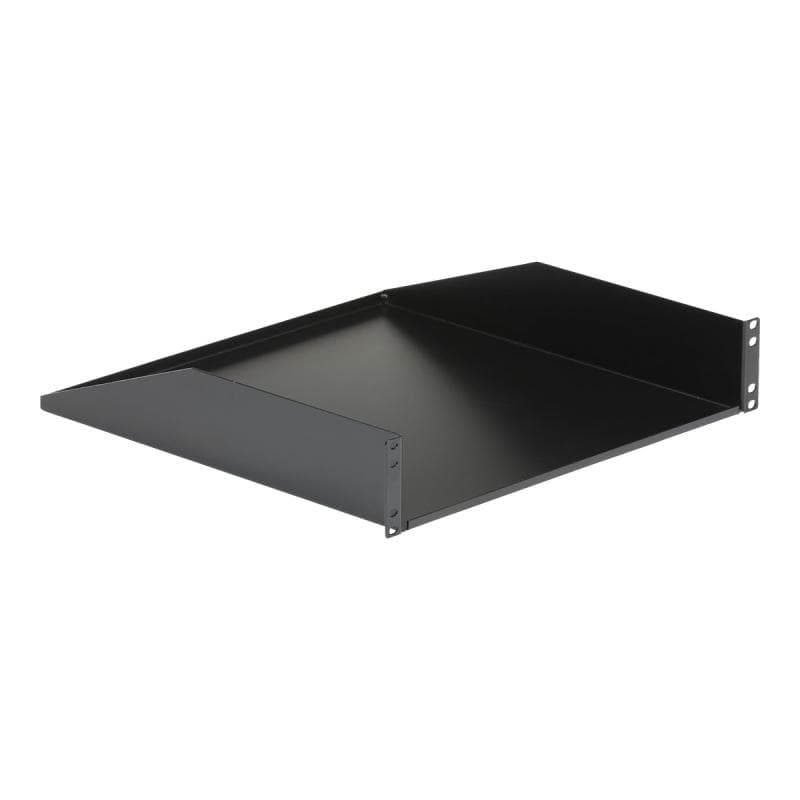 STARTECH.COM 2 HE Fest montierter Schwerlast Fachboden für Server Rack/ Schrank bis 56 Kg - 45 cm Ti