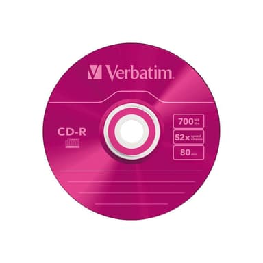Verbatim CD Rohling 80min 700MB    48xSp. SlimCase Crystal
