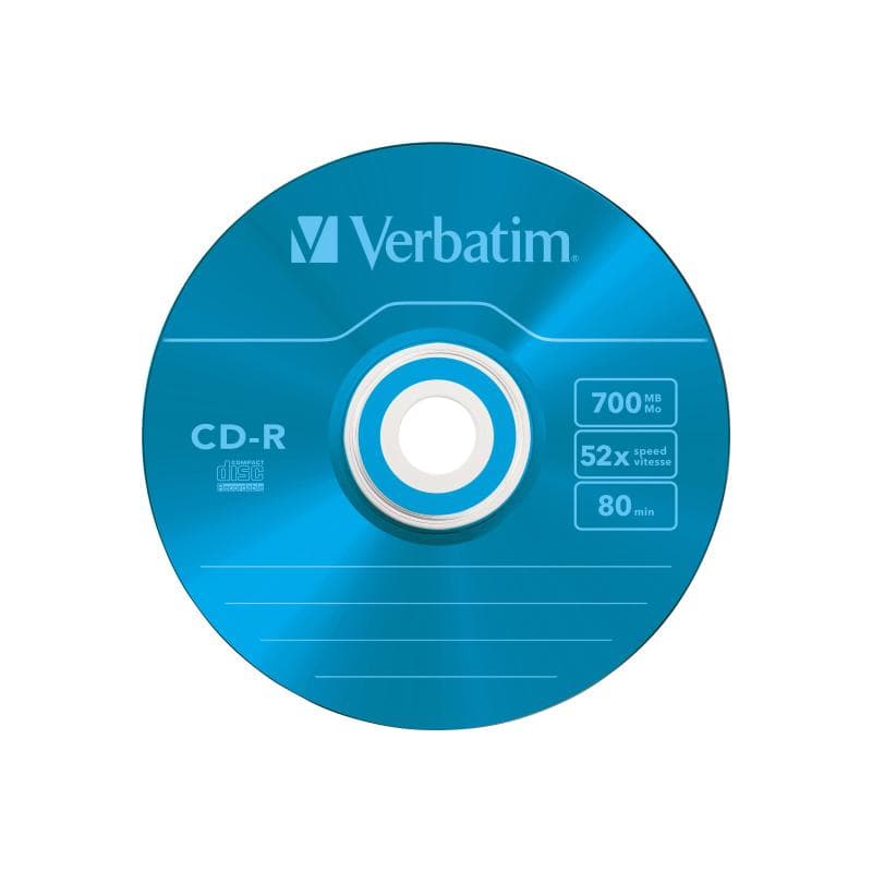Verbatim CD Rohling 80min 700MB    48xSp. SlimCase Crystal