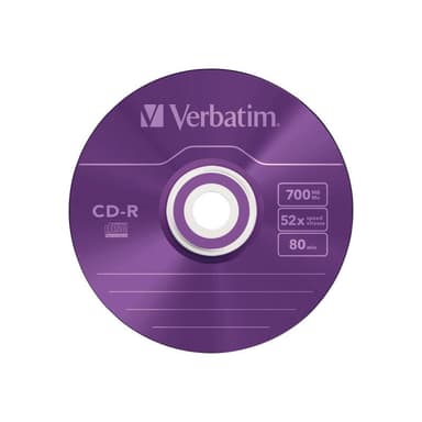 Verbatim CD Rohling 80min 700MB    48xSp. SlimCase Crystal