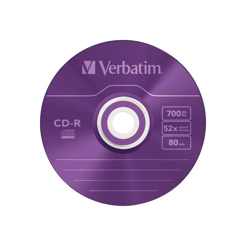 Verbatim CD Rohling 80min 700MB    48xSp. SlimCase Crystal