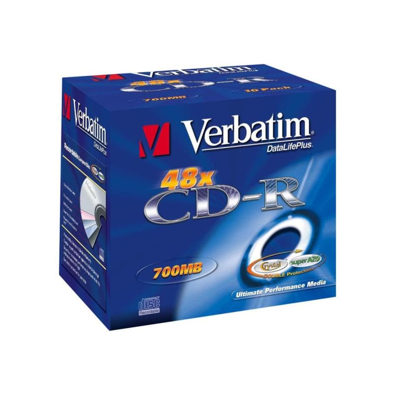 Verbatim CD Rohling 80min 700MB    48xSp. JewelCase