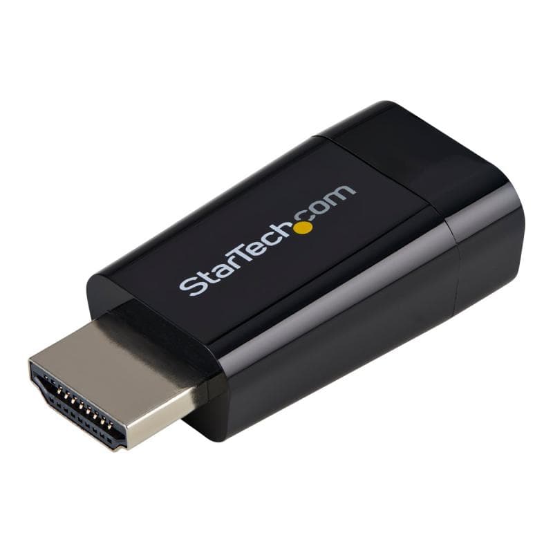 STARTECH.COM Kompakter HDMI auf VGA Adapter/ Konverter ideal für Chromebooks Ultrabooks & Laptops -