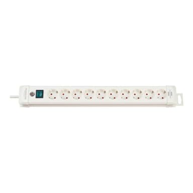 BRENNENSTUHL Steckdosenleiste Premium-Line Brennenstuhl 10fach 3m   weiß