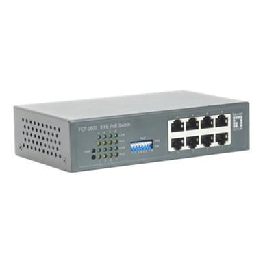 LEVEL ONE 8 FE PoE Switch,90W