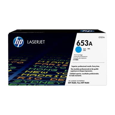 HP 653A Cyan LaserJet Tonerpatrone (CF321A)
