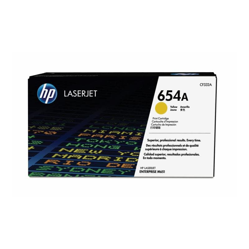 HP 654A Gelb LaserJet Tonerpatrone (CF332A)