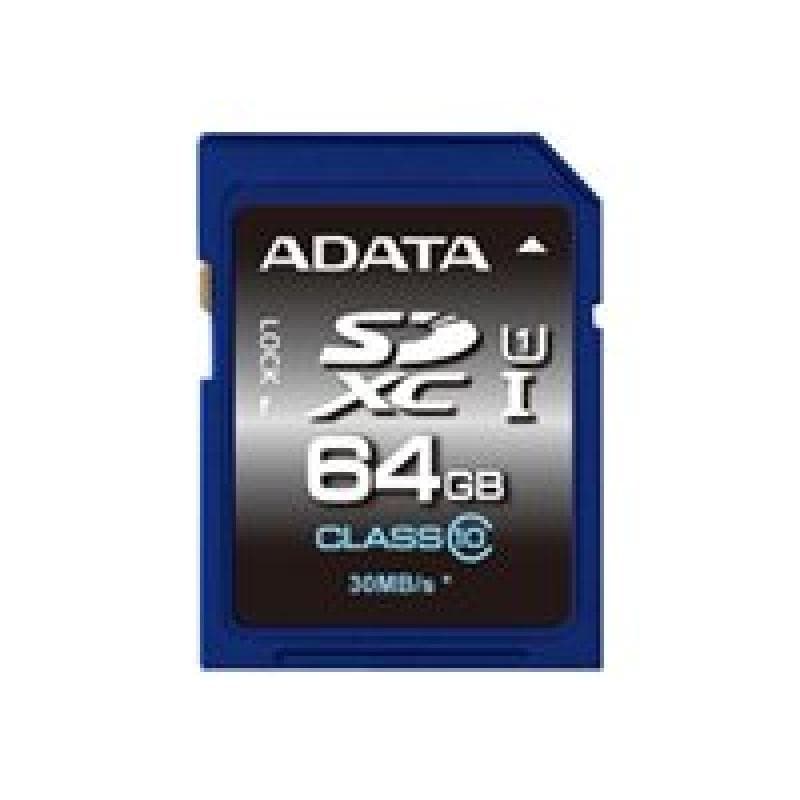 A-DATA SD Card 64GB ADATA  SDHC          (UHS-I Class 10) retail