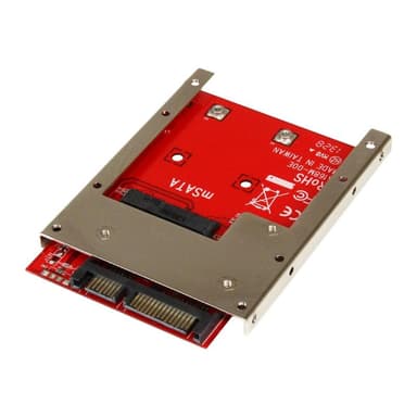 STARTECH.COM mSATA SSD auf 2,5 Zoll SATA Adapter / Konverter - mSATA auf 22-Pin SATA 6,4cm HDD Adapt