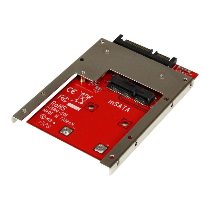 STARTECH.COM mSATA SSD auf 2,5 Zoll SATA Adapter / Konverter - mSATA auf 22-Pin SATA 6,4cm HDD Adapt