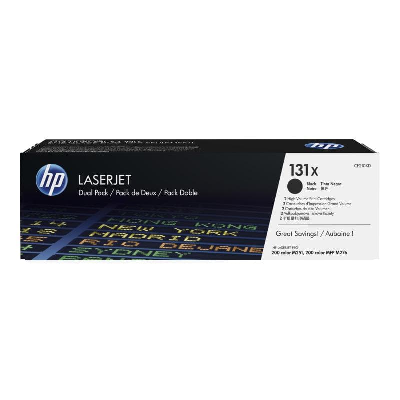HP 131x 2er Pack Schwarz LaserJet Tonerpatrone (CF210XD)