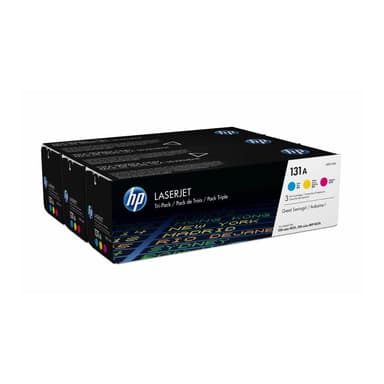 HP 131A 3er Pack Gelb, Cyan, Magenta LaserJet Tonerpatrone (U0SL1AM)