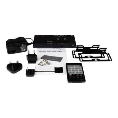 STARTECH.COM 2x2 Port HMDI Switch/Verteiler - Automatische Umschaltung mit Fernbedienung - 1080p