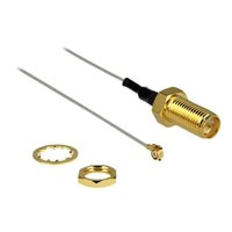 DELOCK LTE Antenne Delock RP-SMA Einbaubuchse 0,20m