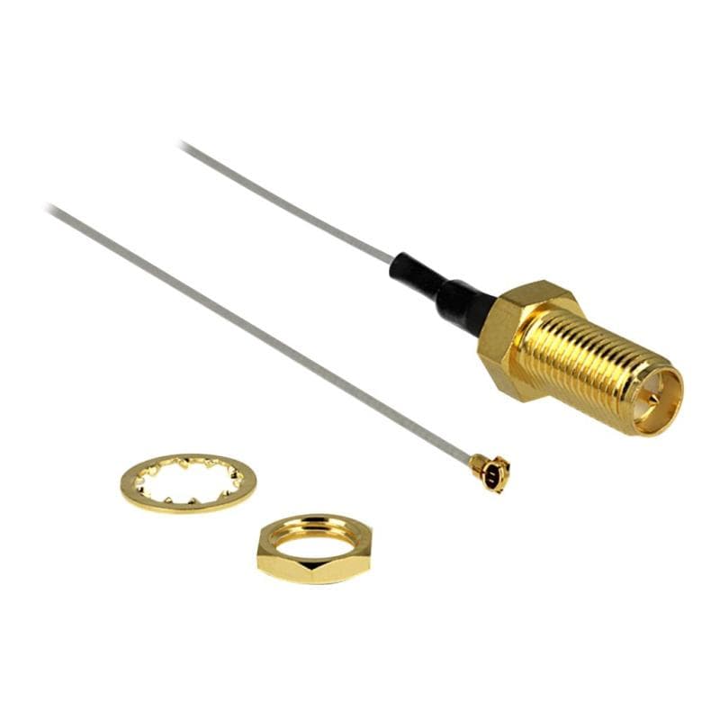 DELOCK LTE Antenne Delock RP-SMA Einbaubuchse 0,20m