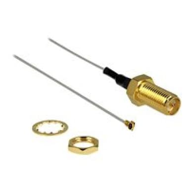 DELOCK LTE Antenne Delock RP-SMA Einbaubuchse 0,20m