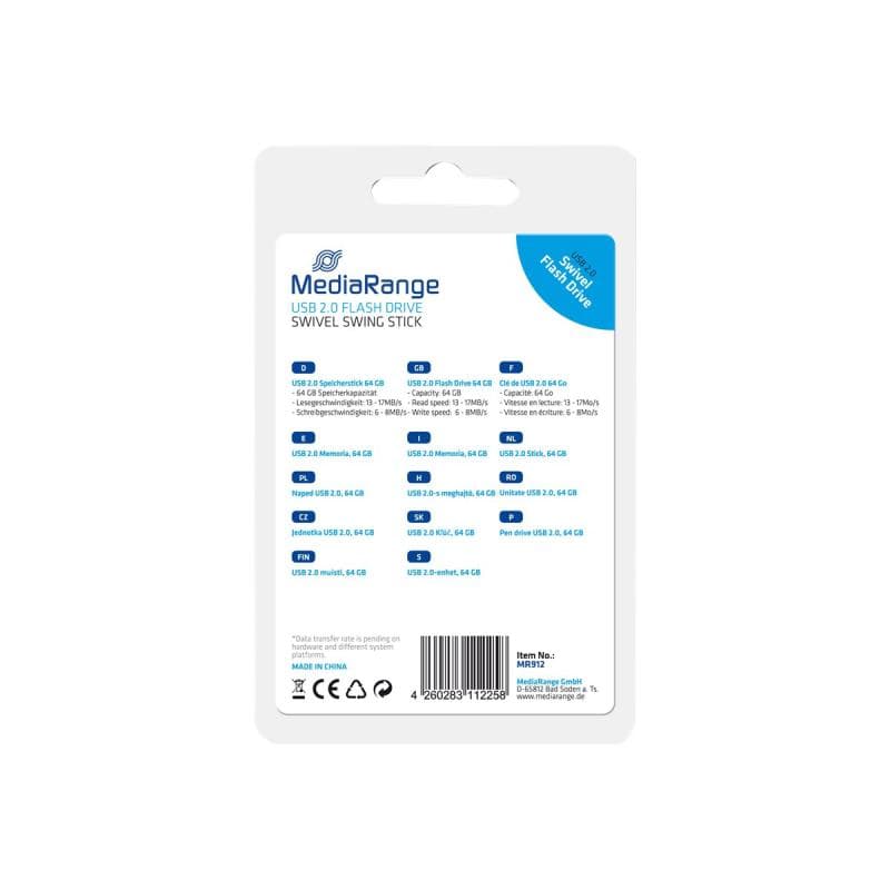 MEDIARANGE MEDIAR USB FLASH DRIVE 64GB